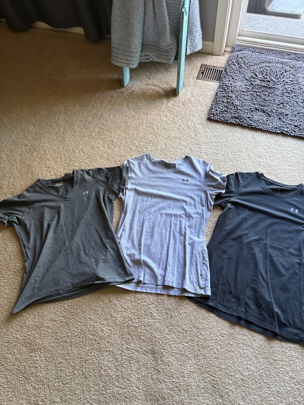Under Armour Women's Short Sleeve Tees - Black, Gray, Light Gray